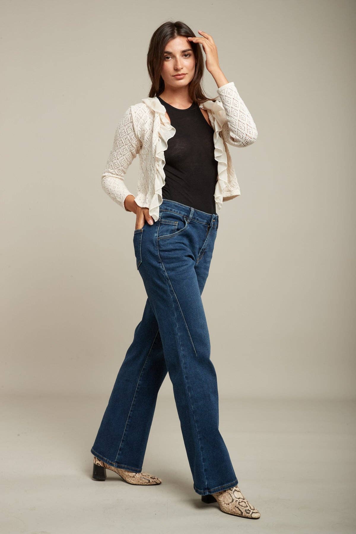 Toxic3. Jean droit bleu - Judy. L21246