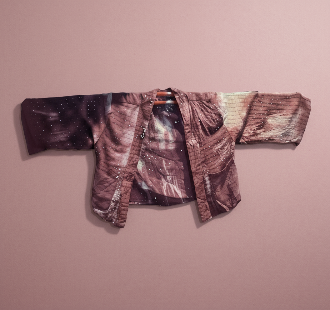 Reversible Short Kimono - No. 029