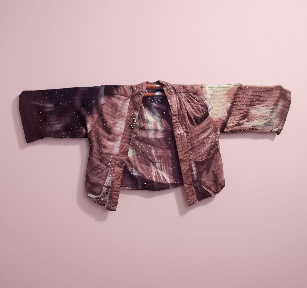 Reversible Short Kimono - No. 029