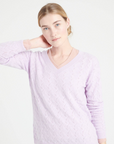 LILLY 27 cashmere V-neck sweater