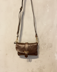 Elsa - Little Shoulder Bag. Leather. Color: Brown. X0001 C1501
