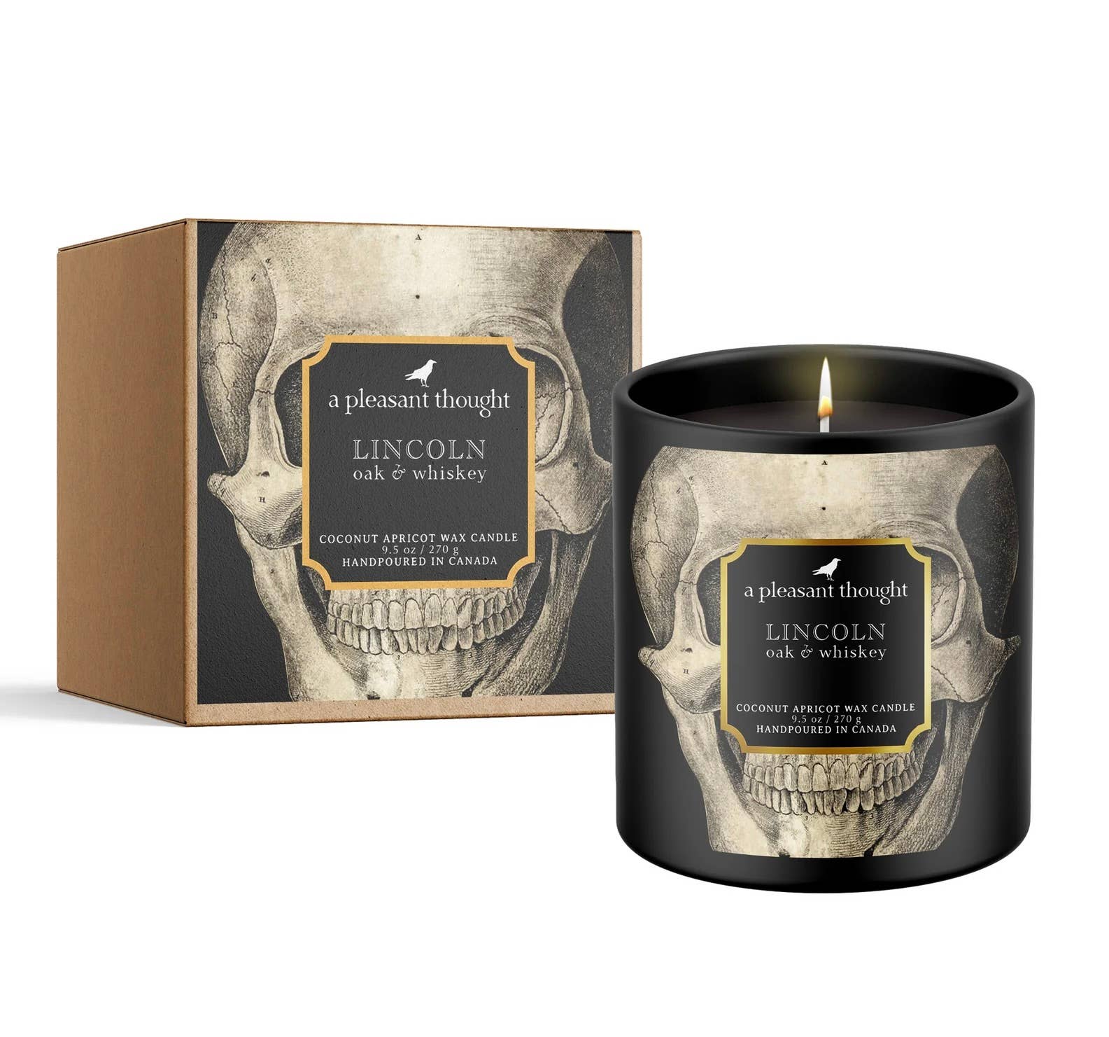 LINCOLN | OAK & WHISKEY | RAVEN CANDLE
