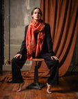 FST. Le French Studio. Large cashmere scarf GARANCE