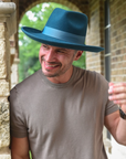 Crushable Wool Felt Teardrop Fedora Hat - Style Oakley