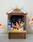 ALLJOY.3D pop up. Christmas card. The Holly Family. XPT005