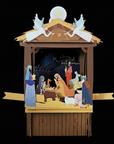 ALLJOY.3D pop up. Christmas card. The Holly Family. XPT005