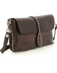 ARTEMISIA Clutch Bag, Leather, Brown X0007 C1501