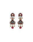 Noble Wine Set, Claret Earrings. No:277 H