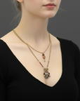 Noble Wine Set, Garnet Necklace. No:582.