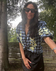 Fran Top, Blue Checks