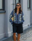 Fran Top, Blue Checks