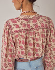 Lennox Blouse - Scottish Pink