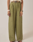 Otto Pant. Linen Twist Moss