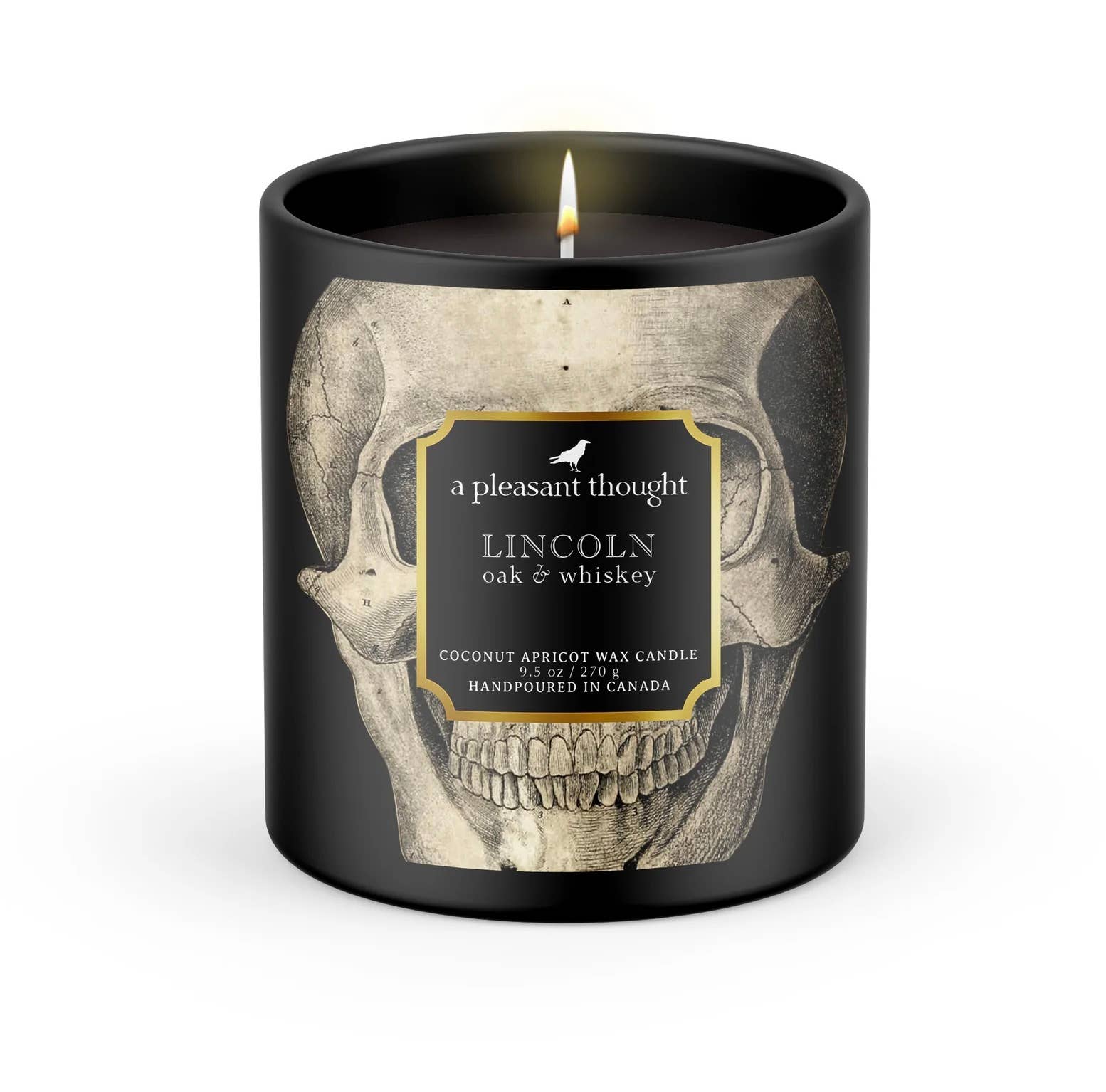 LINCOLN | OAK & WHISKEY | RAVEN CANDLE