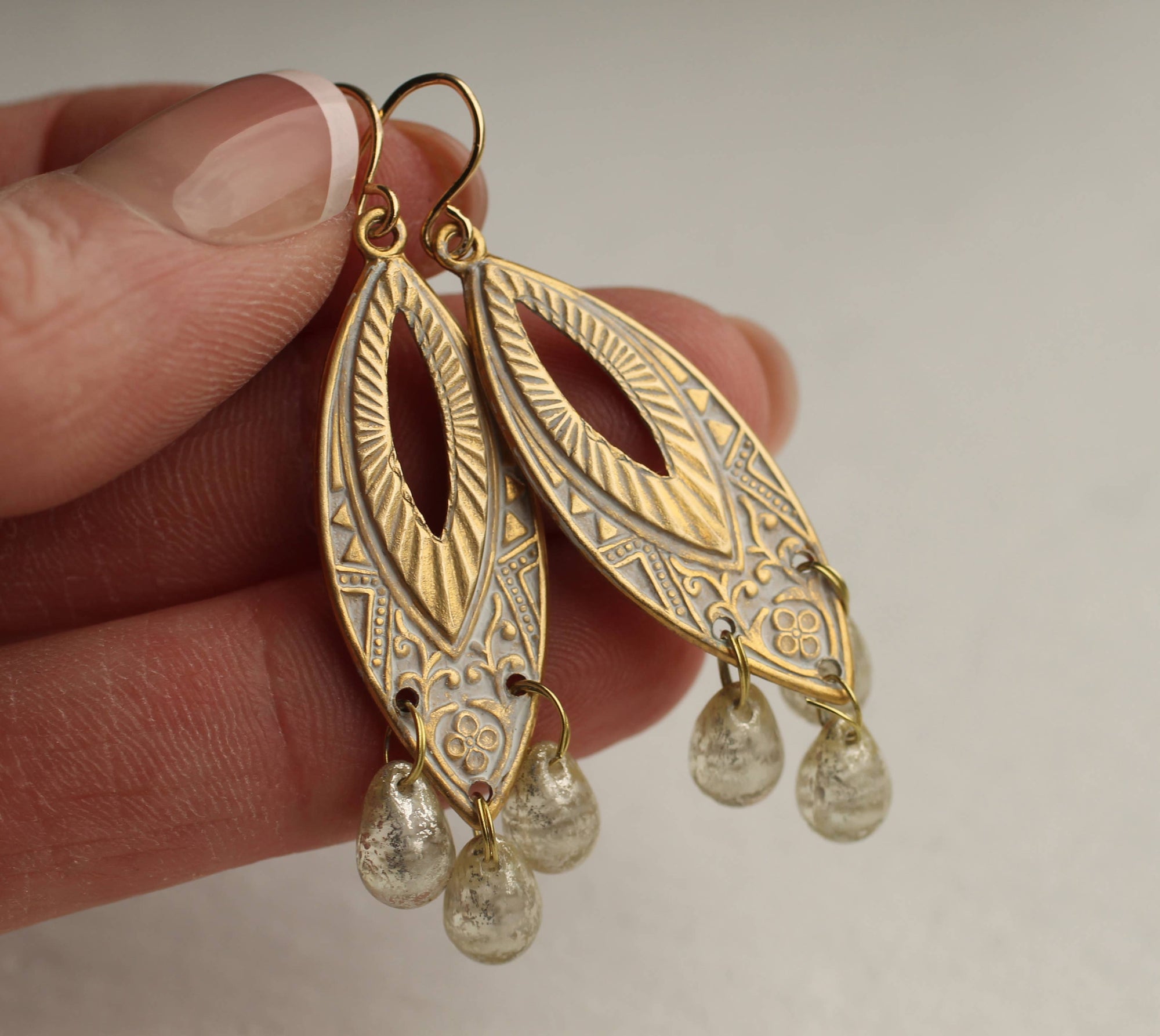 Art Deco Mercury Chandelier Øreringer