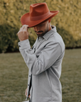 Crushable Wool Felt Teardrop Fedora Hat - Style Oakley