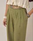 Otto Pant. Linen Twist Moss