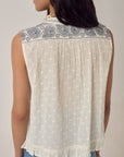 Irina Sleeveless Blouse. Lapislazuli.