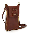 Cell phone holder.Cognac X1731 C1502