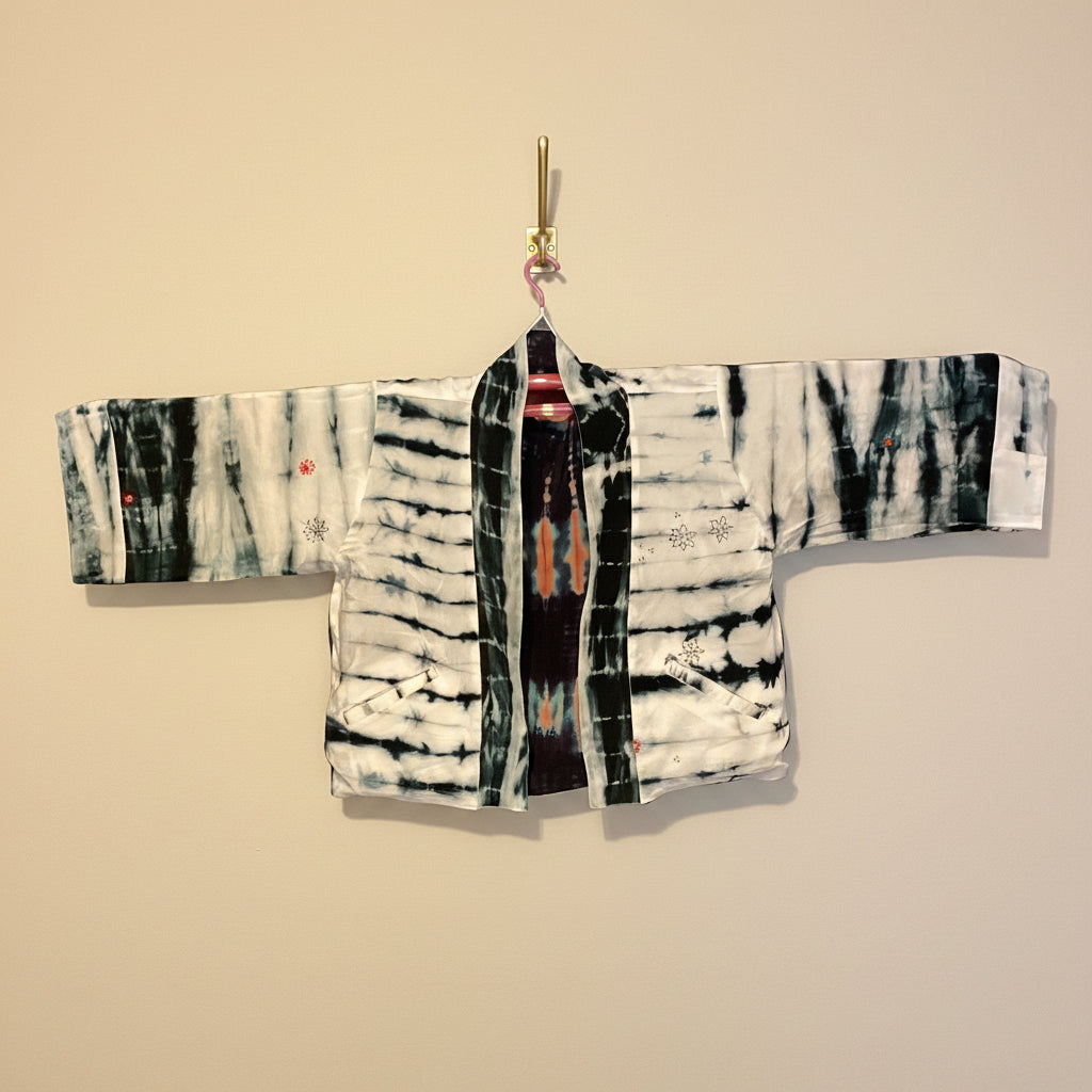 Reversible Short Kimono - No.106