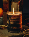 Spitfire Girl. No 16 Vintage Amber Wood Wrapped Candle