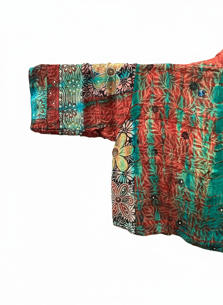 Reversible Short Kimono - No. 06D