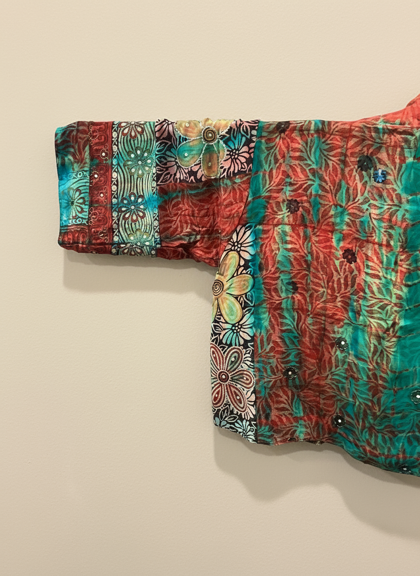 Reversible Short Kimono - No. 06D