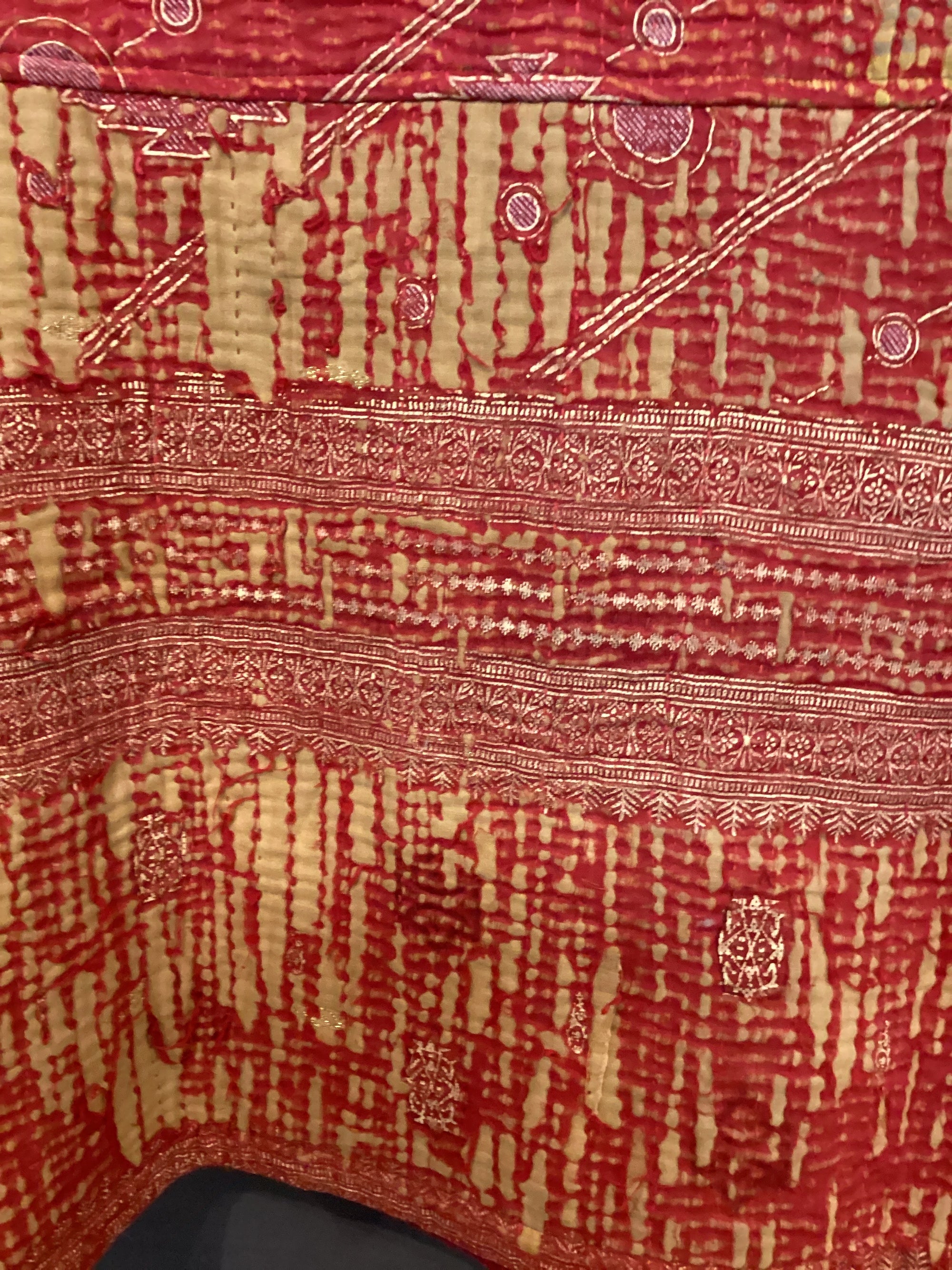 Kantha Jacket with front pockets.- No.109 One Size
