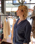 THING-dk. Linen Shirt. (7240).Color: Navy