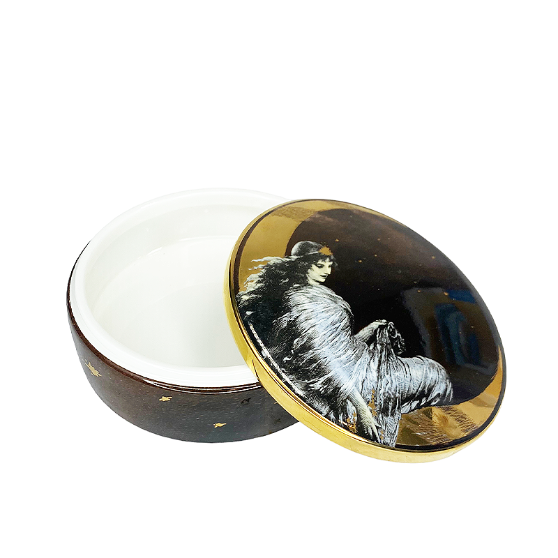Spitfire Girl. Moon Angel Ceramic Trinket Box