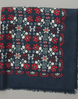 LES BELLES VAGABONDES. Agata Navy Wool Square