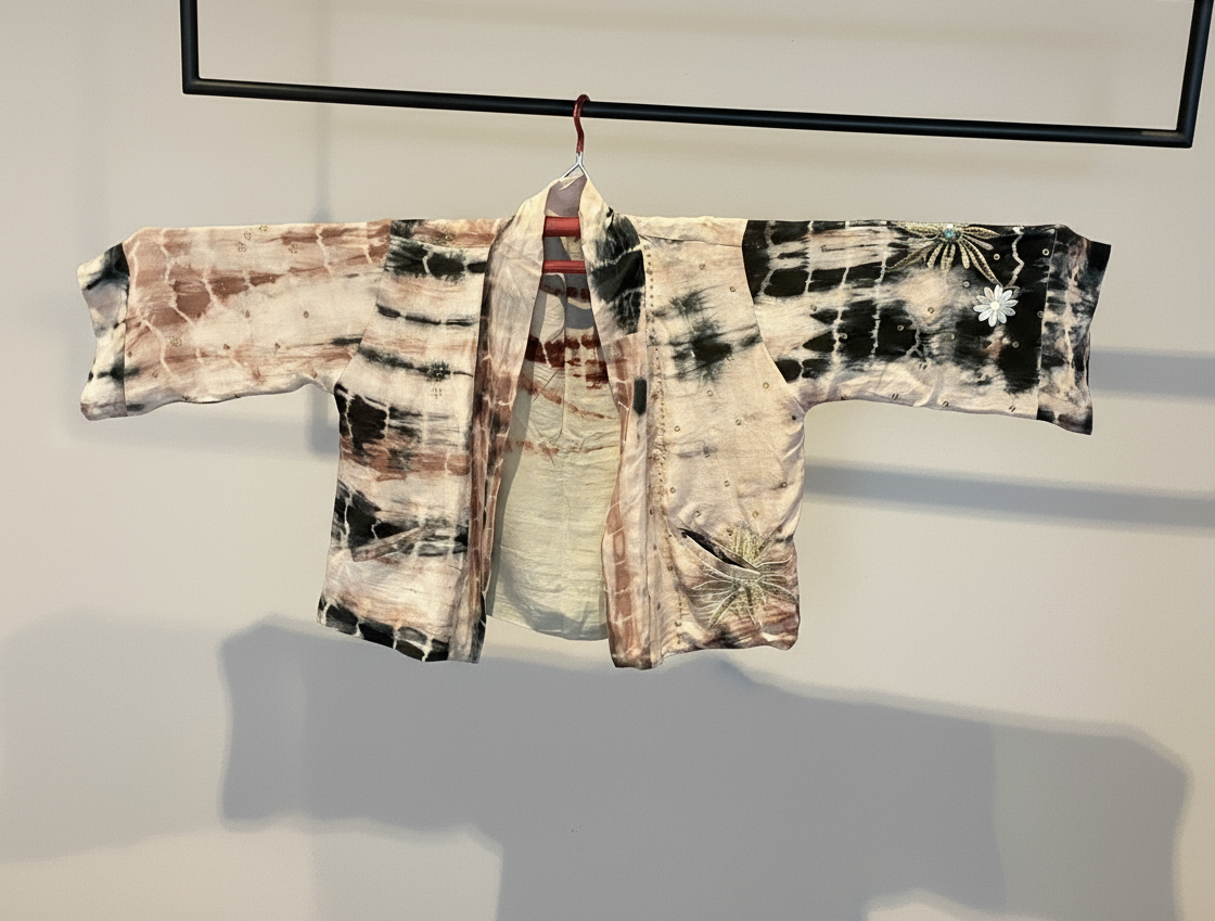 Reversible Short Kimono - No. 018