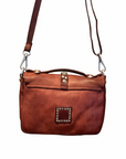 PORZIA Crossbody. Cow Leather. Strass/Fiori. Burgundy X2876 C4036.