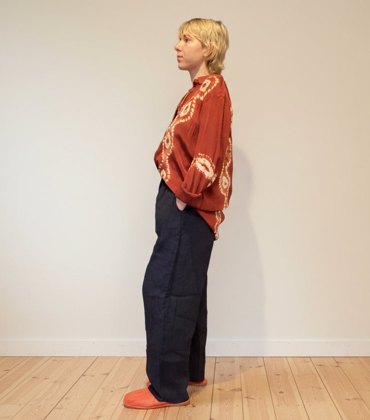 THING-dk. Linen Pants. Color: Navy (7140)