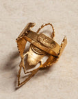 Stainless Gold Beetle Ring