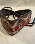 BELT KILIM Leather and fabric. Brown/Mustard/Bordeaux X2877 F1948