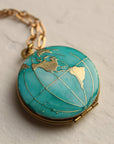 World Map Locket