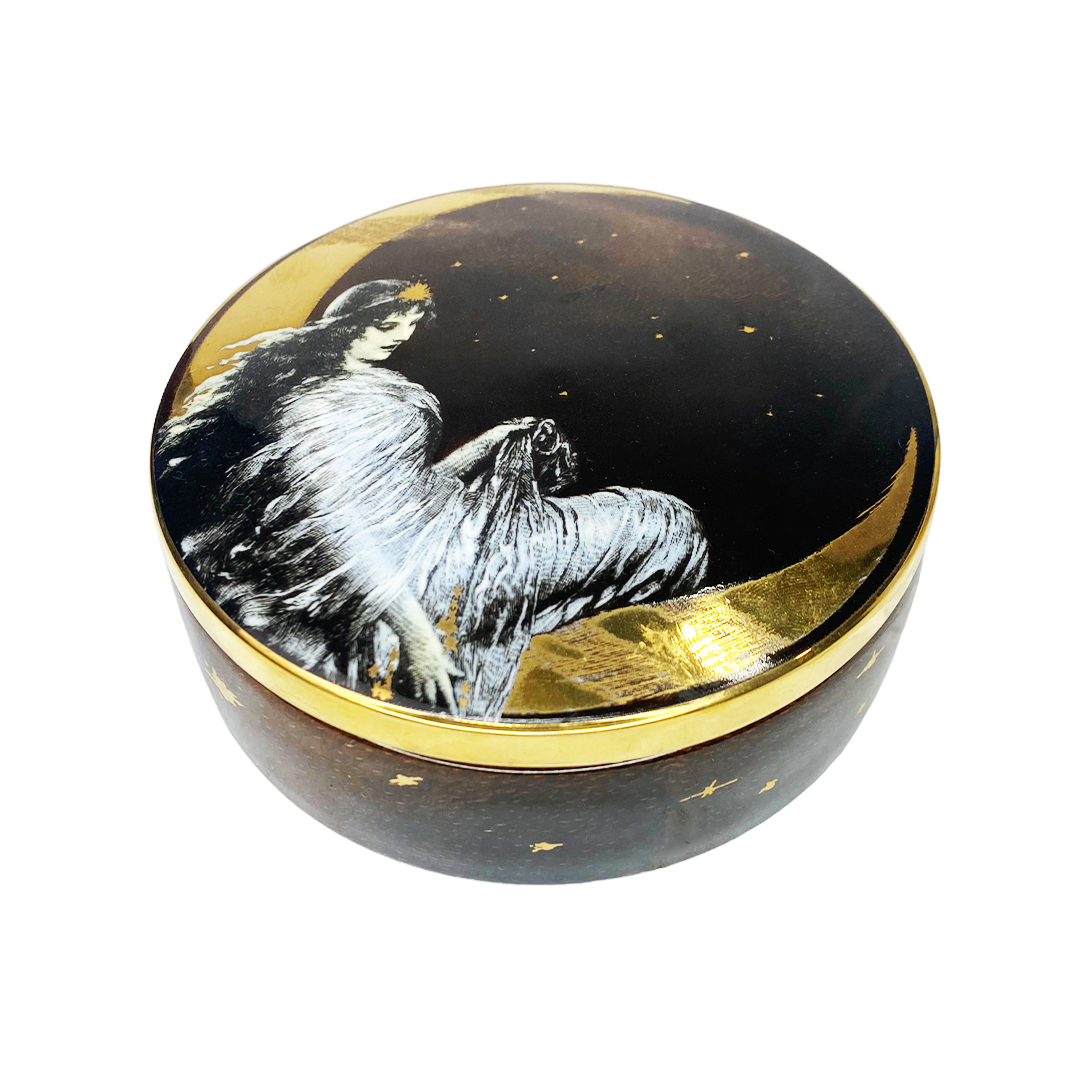 Spitfire Girl. Moon Angel Ceramic Trinket Box