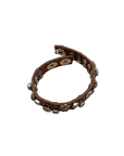 Bracelet. Leather+ Stud +Strass. Color: Cognac. X2876 C1502 .