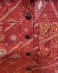 Kantha Jacket with front pockets.- No.109 One Size