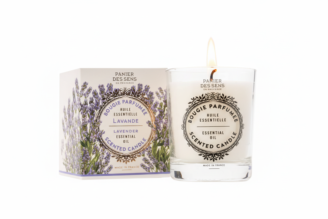 Panier Des Sens, Scented candle 180g, Lavender