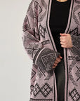 UKR. Knitted Women's Cardigan, Ruta Powder