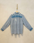 Maria Shirt - Mediterranean Stripes Blue Ink