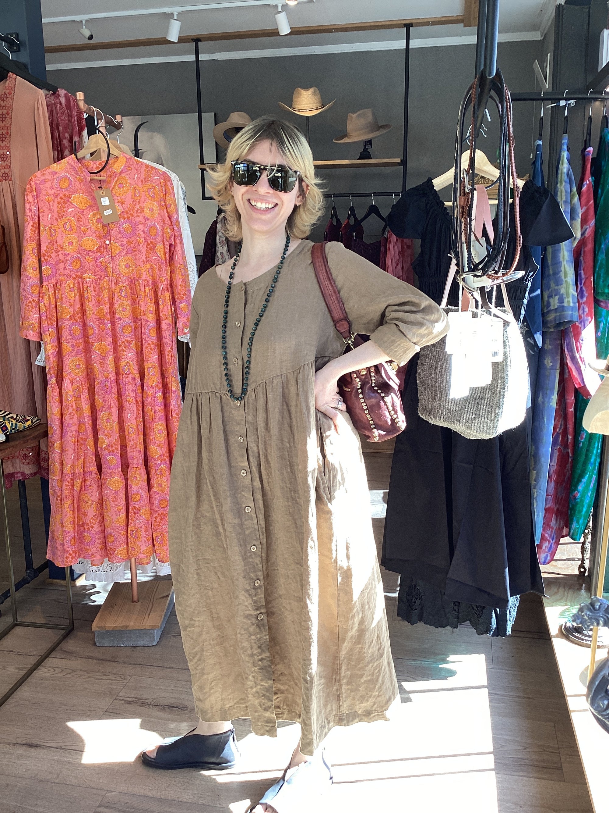 THING-dk. Dress,Color: Mocca. (7242)