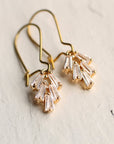 Art Deco Crystal Chrysler Baguette Earrings