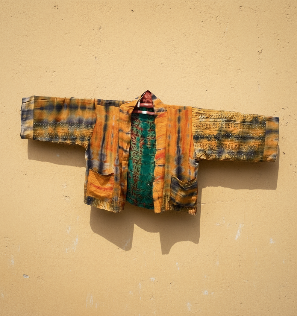 Reversible Short Kimono - No. 06D