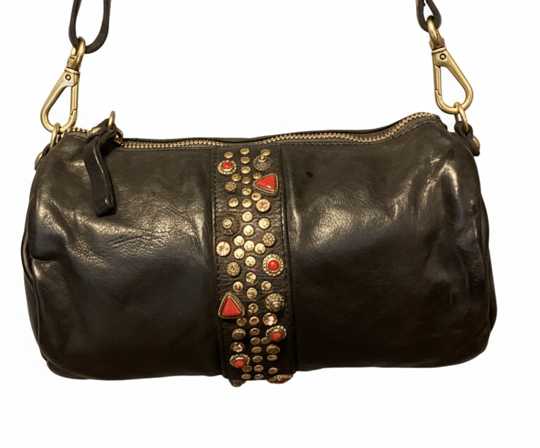 LICIA Shoulder Bag Leather Color: Black X2867 C0001.