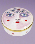 Spitfire Girl. Moon Pie Ceramic Trinket Box