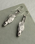 Silver Sardine Earrings