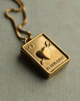 Tarot Card - Heart Locket Halskjede